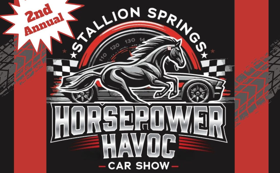 Stallion Springs Horsepower Havoc Car Show partial flyer June 2026